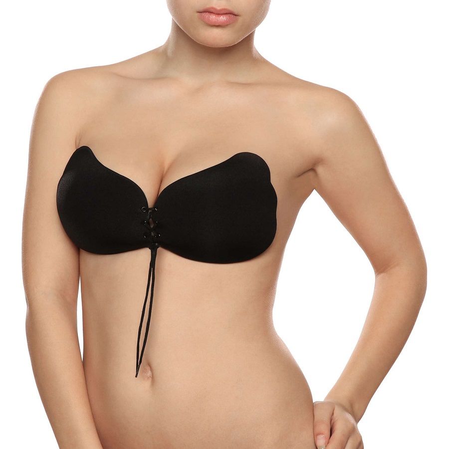 Soutien-Gorge Dentelle Push-Up Noir D : Un Décolleté Sublimé et Sans Bretelles