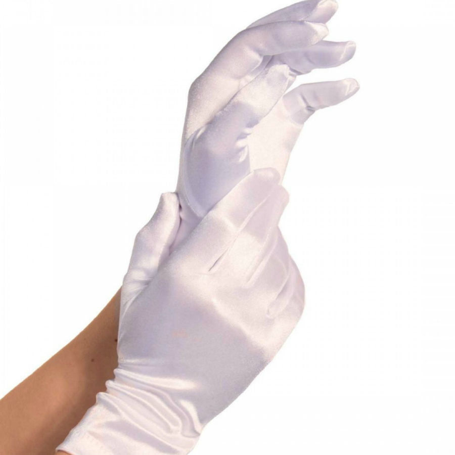 Gants Satinés Blancs Élégants pour Événements Spéciaux