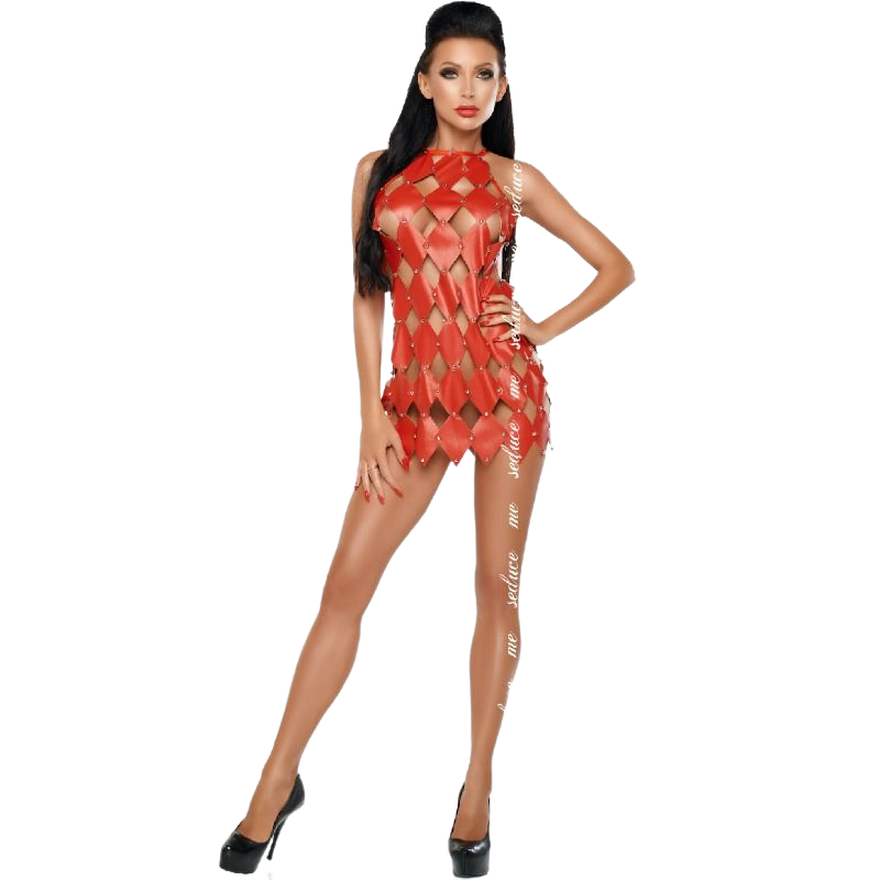 Robe Gwen Dos Nu Rouge - Éclat et Élégance pour Vos Soirées