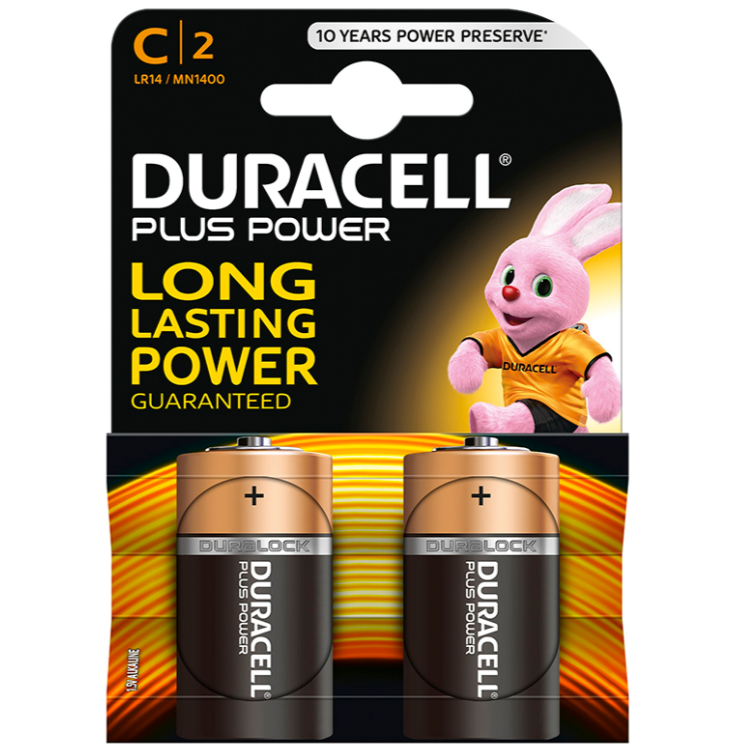 Batteries Alcalines Duracell C - Puissance et Longévité Assurées