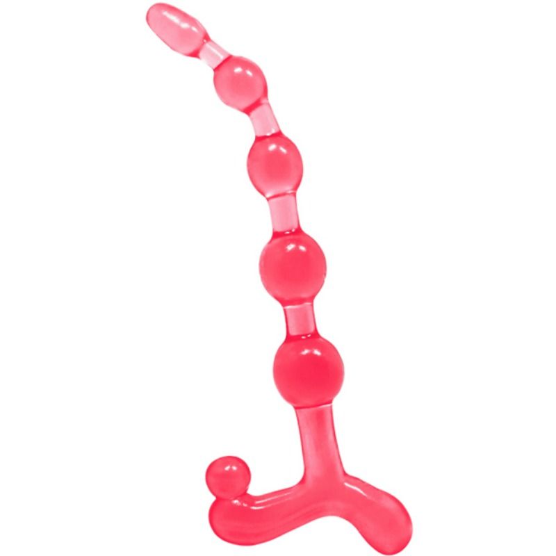 Chapelet Anal Bendy Twist Rouge - Flexibilité et Plaisir Submersible