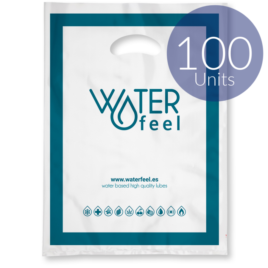 Sacs Plastiques Écologiques Waterfeel - 100 Unités Réutilisables 40x50 cm
