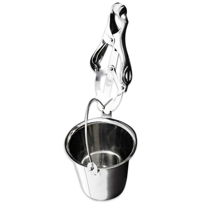 Pince à Tétons Métallique avec Réservoir pour Plaisir Intense