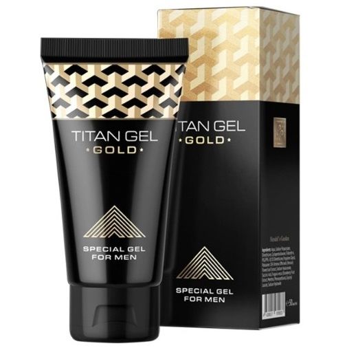 Titan Gel Gold - Gel d'Agrandissement Pénien 50ml pour Érections Durables