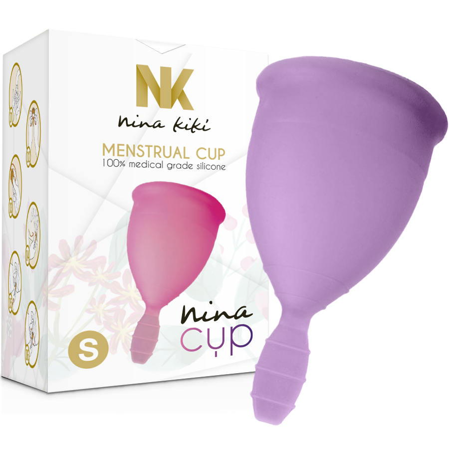 NINA KIKÍ - Coupe Menstruelle Violet Taille S Écologique et Confortable