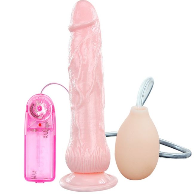 Gode Vibrateur Fontaine avec Fonction Squirting et Ventouse - Plaisir Réaliste