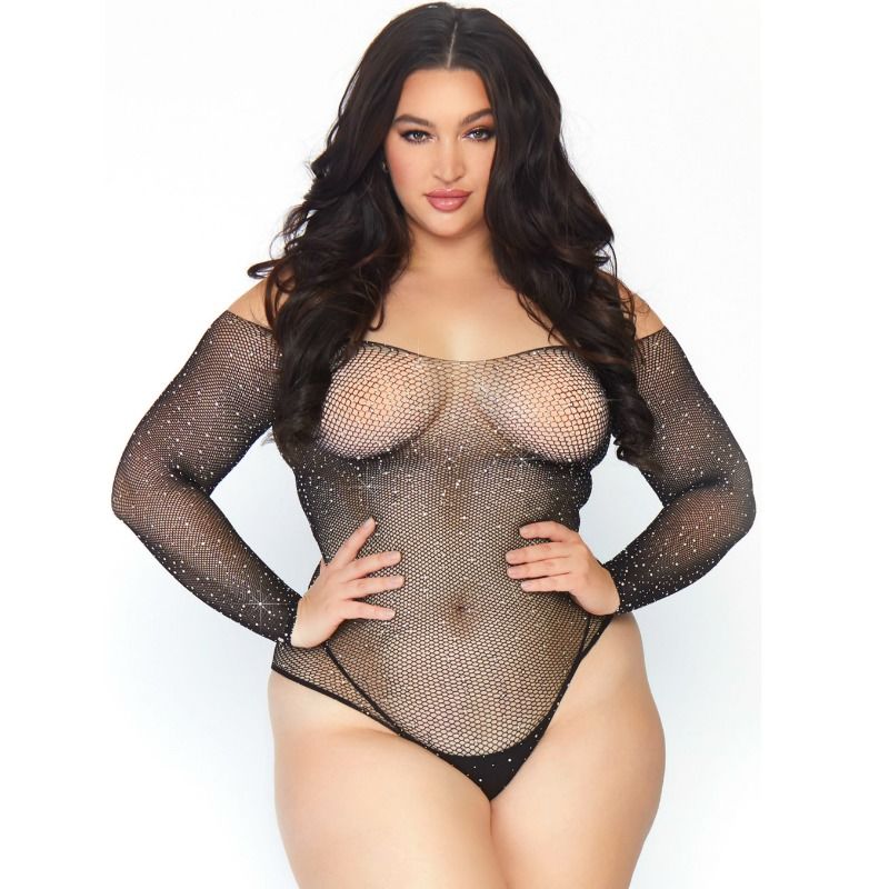 Bodystocking en résille cristallisée pour une séduction élégante - Leg Avenue