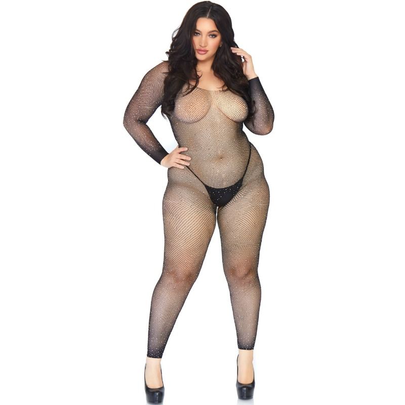 Bodystocking en Résille Cristallisée - Élégance et Séduction XXL