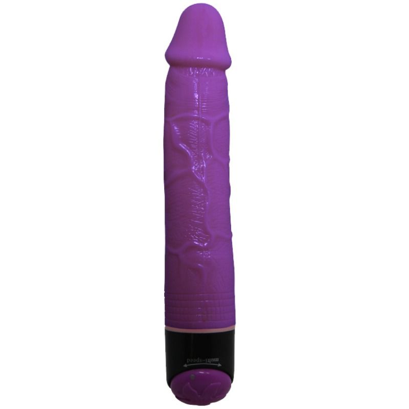 Vibromasseur Realiste Coloré Lilas 23 cm - Douceur et Plaisir Ajustable