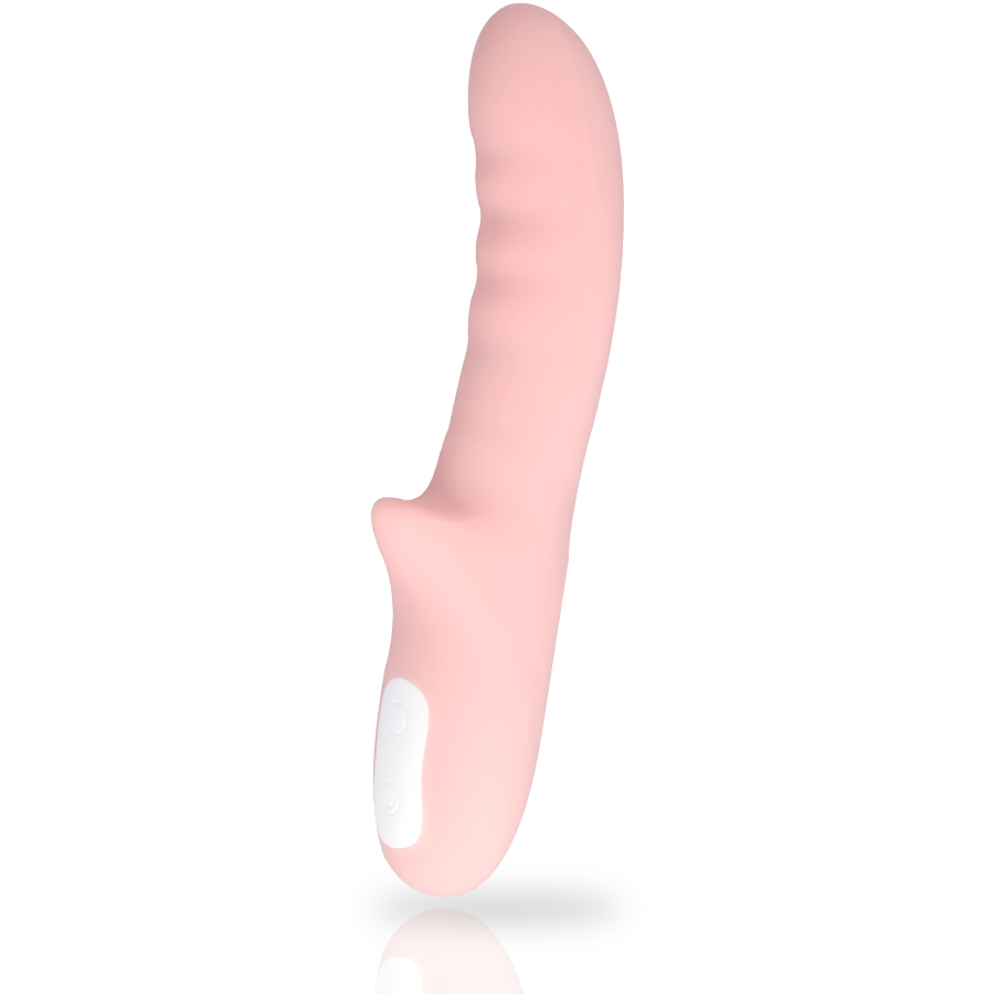 Vibromasseur Pisa Rotatif en Silicone Rose - 10 Modes de Vibrations Intenses