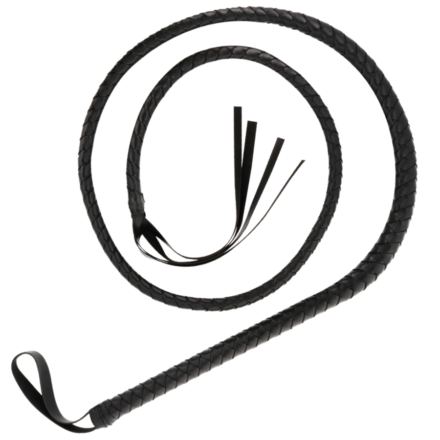 Fouet de Bondage Noir 210 cm - Élégance et Sensualité au Rendez-vous