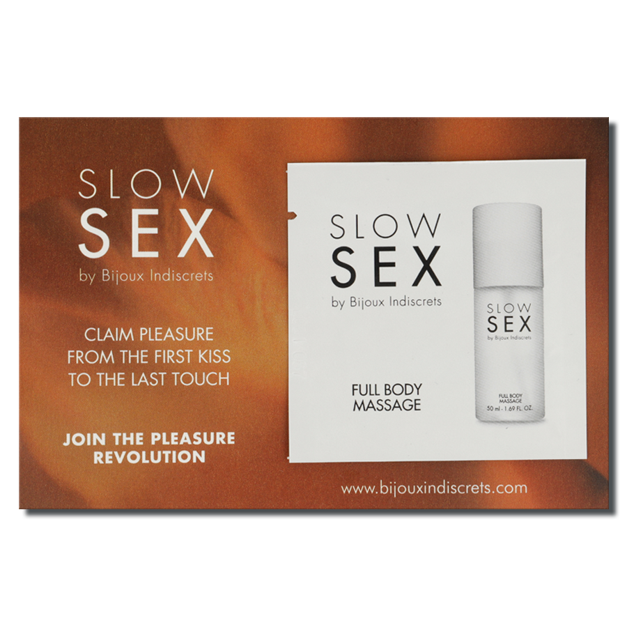 Gel de Massage Érotique SLOW SEX - Plaisir Intense au Coco 2ml
