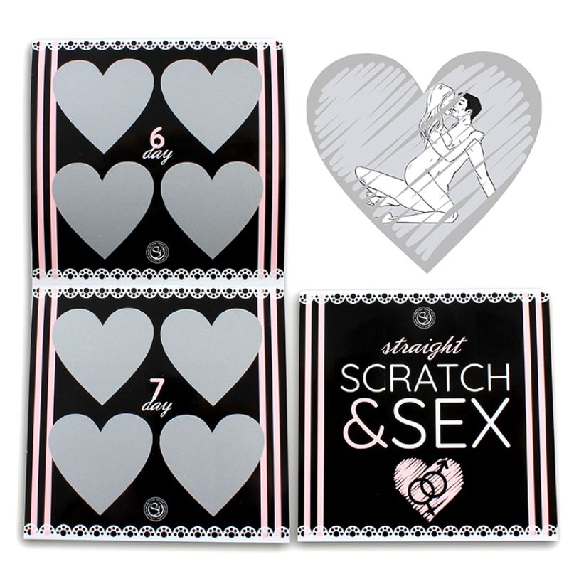 Jeu de Grattage Sensuel Scratch & Sex pour Couples - 4 Semaines de Plaisir