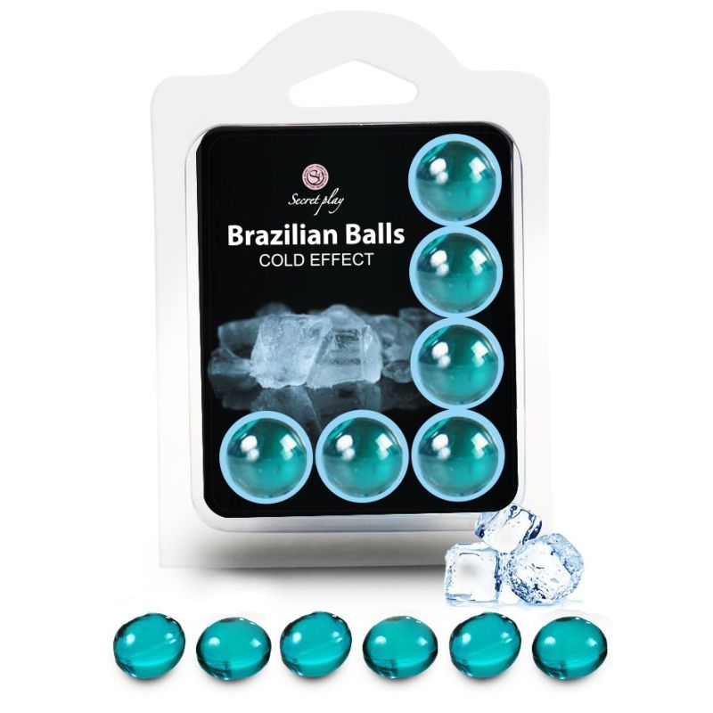Set de 6 balles brésiliennes effet froid pour des préliminaires sensuels