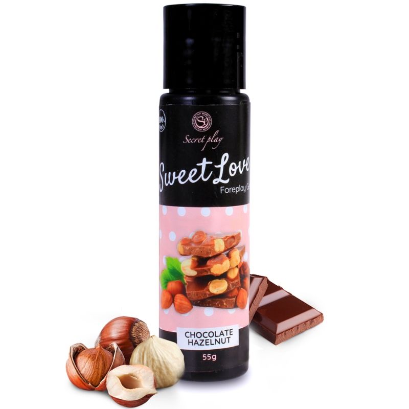Gel Lubrifiant Comestible Sweet Love Chocolat Noisette 60 ml - Plaisir Gourmand