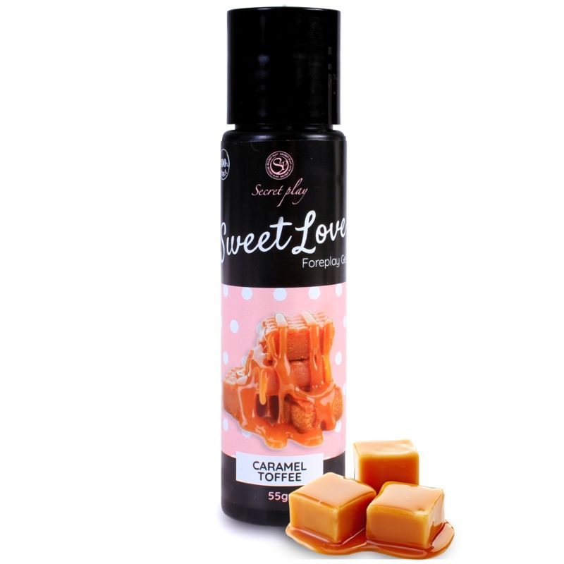 GEL DOUCE AMOUR CARAMEL 60 ML - Lubrifiant Comestible pour Moments Sensuels