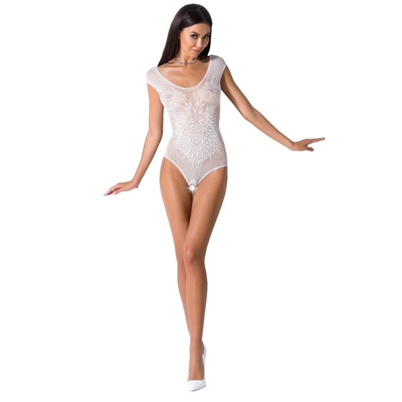 Body en résille blanche PASSION - Élégance et sensualité à chaque courbe