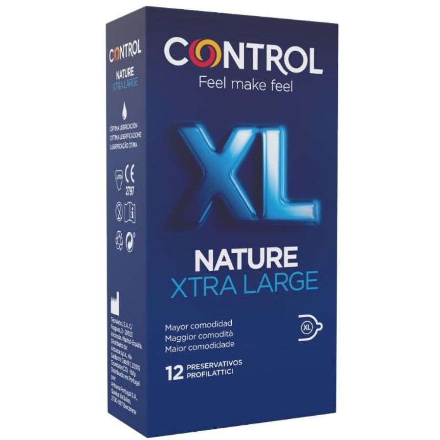 Préservatifs Control Adapta Nature XL - Confort et Sécurité (12 unités)
