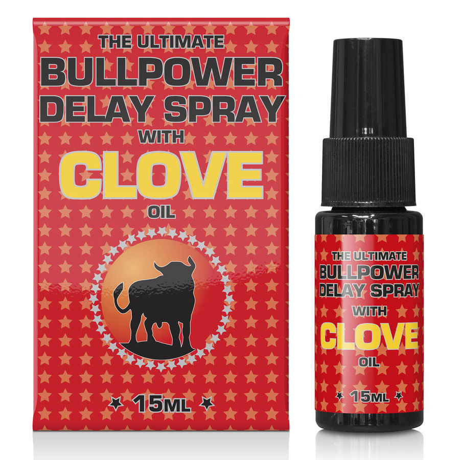 Spray Retardant Bull Power Girofle 15ml pour des Moments Intimes Prolongés