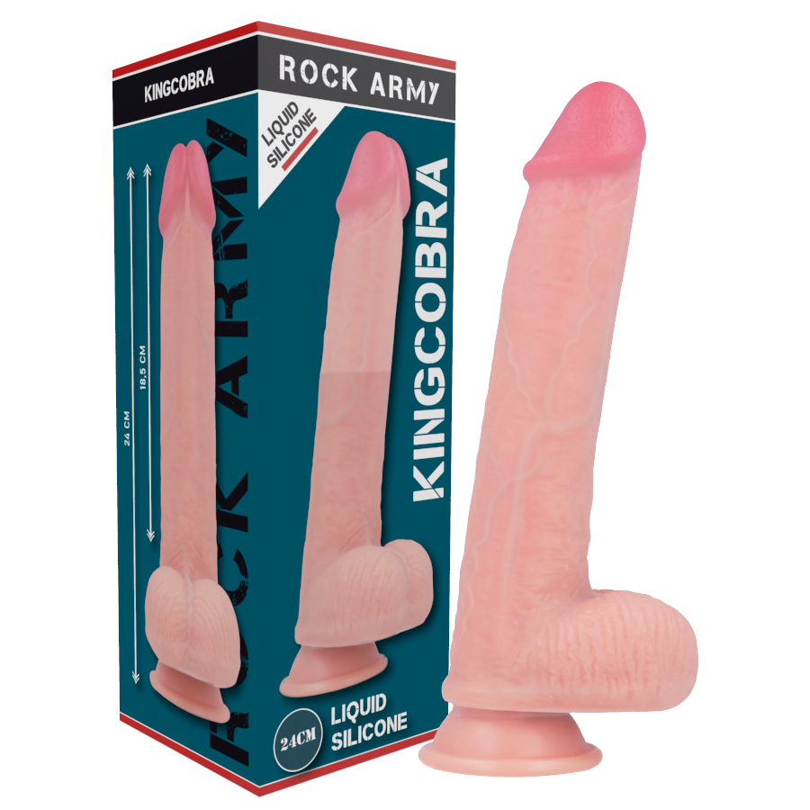 Gode Réaliste Kingcobra en Silicone Premium - Sensation Naturelle et Excitante