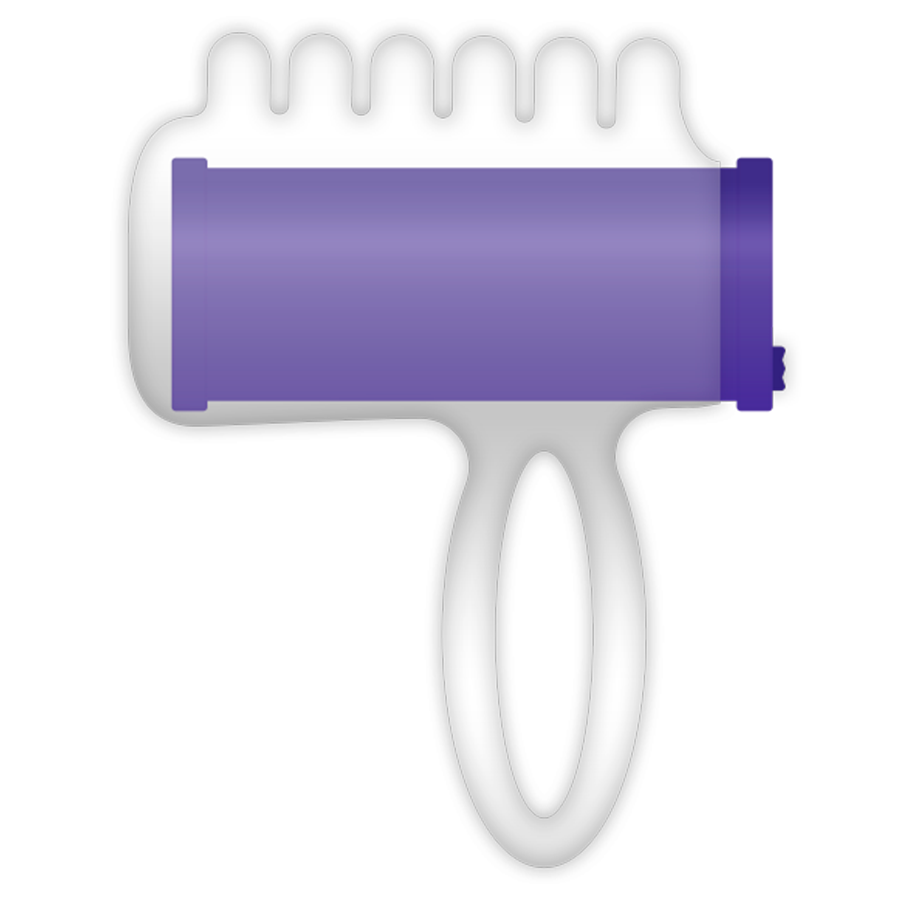 Casual Love - Stimulateur de Doigt Vibrant en TPR Lilas pour Détente