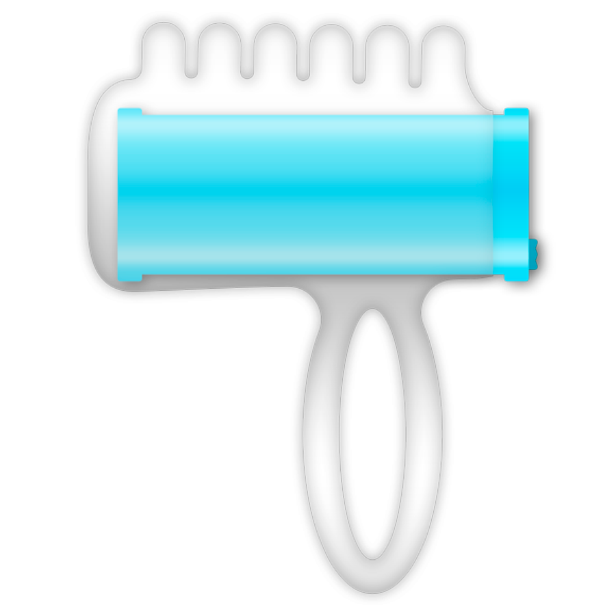 Casual Love : Stimulateur de Doigt Vibrant Bleu pour un Plaisir Intime