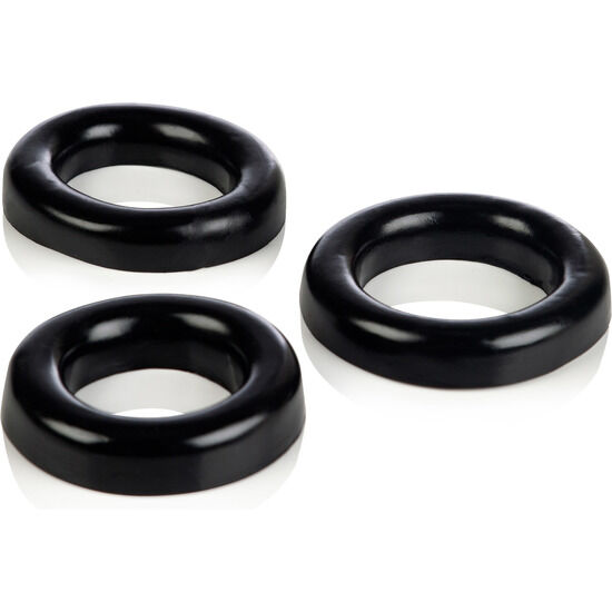 Ensemble de 3 Anneaux en Silicone Colt pour une Stimulation Intense