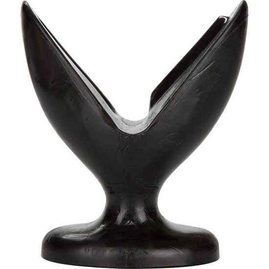 Plug Anal Flexible Noire - Design Évasé et Confort Sécurisé
