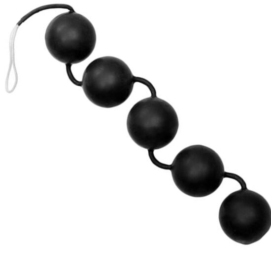 Balles Power Anal Noires - Renforcez votre plaisir avec élégance