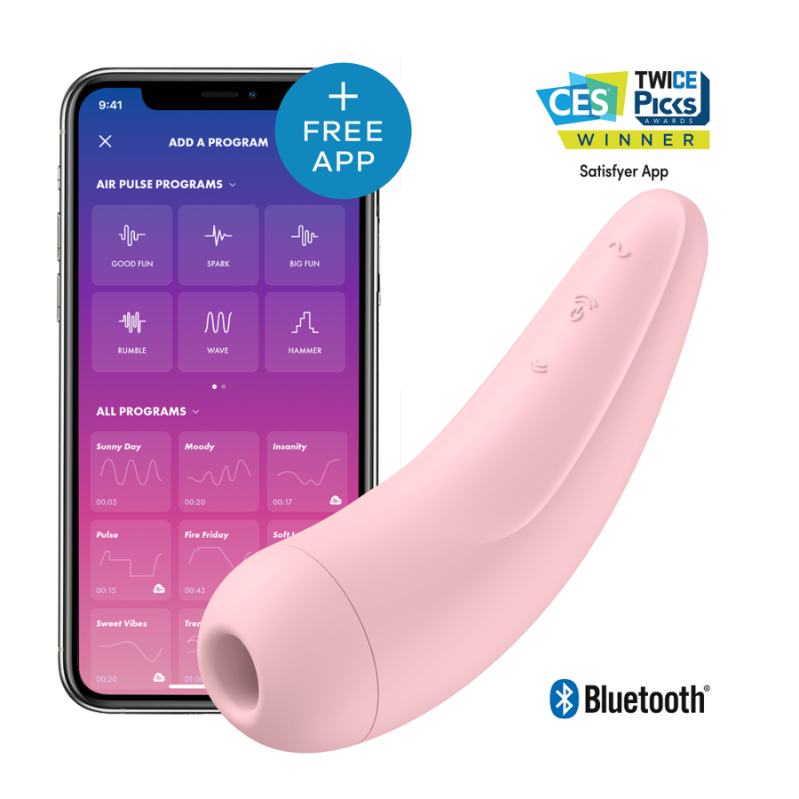 Satisfyer Curvy 2+ : Plaisir Clitoridien avec Vibration et Ondes de Pression