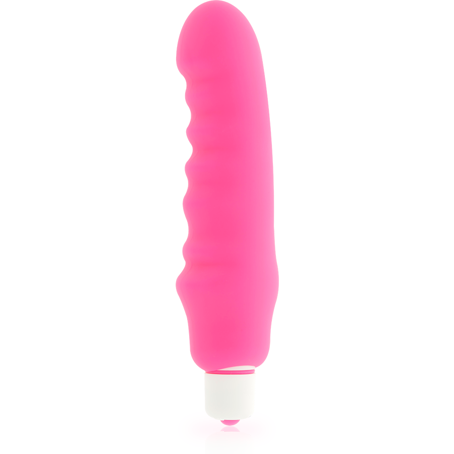 Vibromasseur Dolce Vita en Silicone Rose - 7 Vibration, Étanche et Élégant