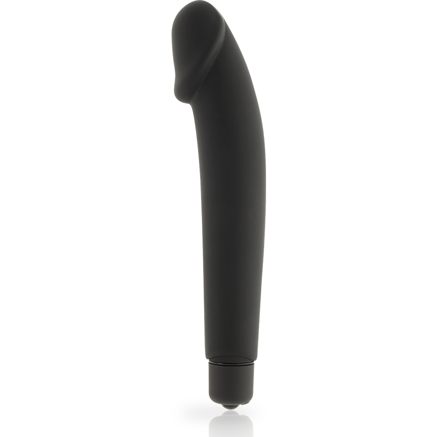 Dolce Vita : Vibromasseur en Silicone Noir Réaliste pour Plaisirs Intenses