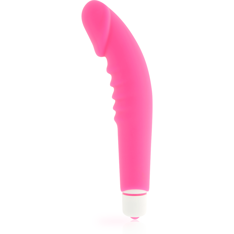 Dolce Vita - Vibromasseur Réaliste en Silicone Rose pour Plaisir Intense