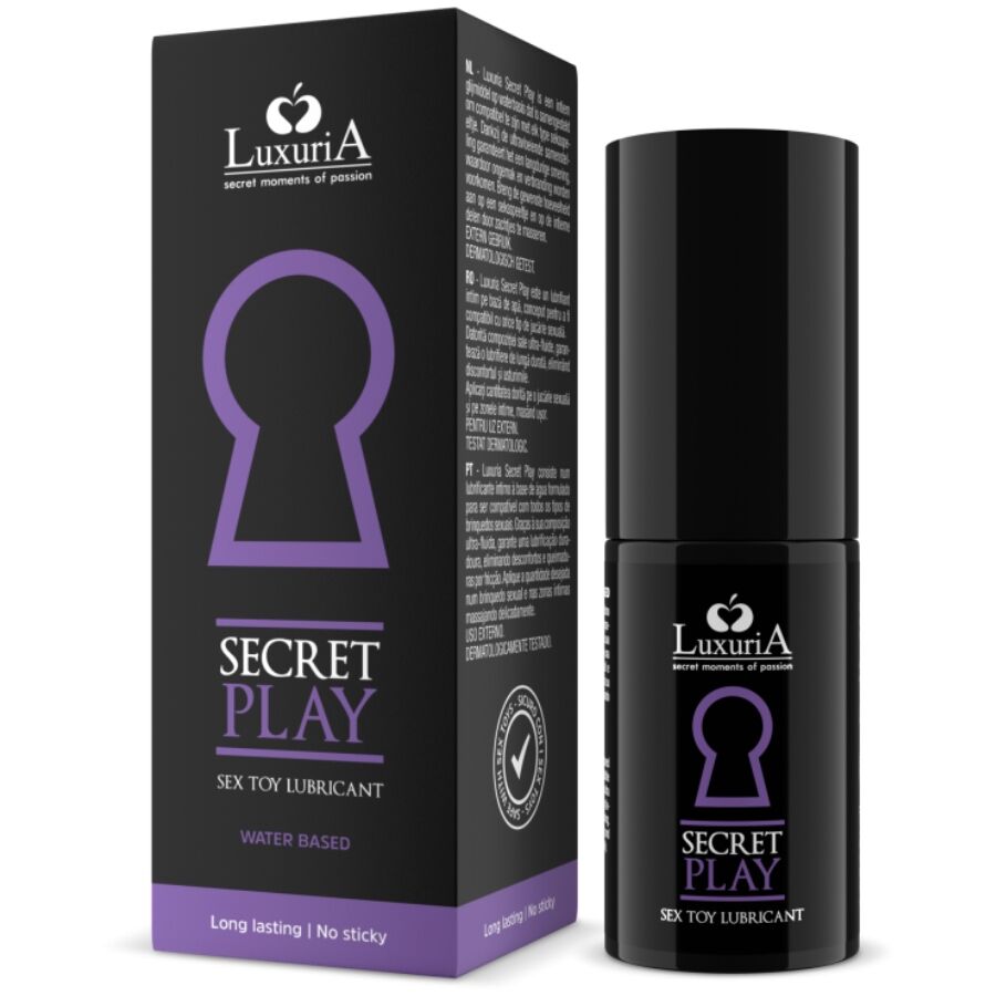 Lubrifiant Luxuria Secret Play 30 ml : Élégance pour vos Sextoys