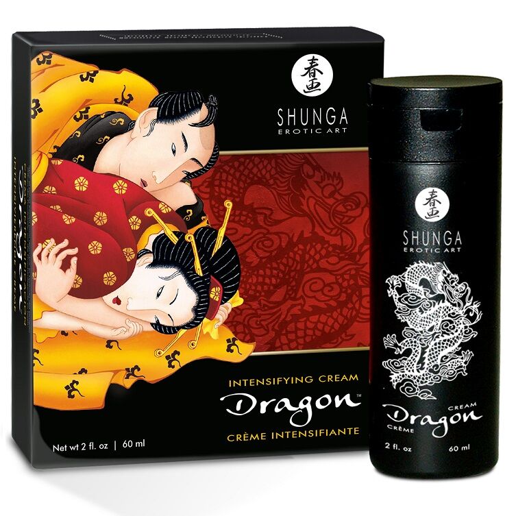 Crème Améliorante pour Érection Dragon de Shunga – Sensations Multiples