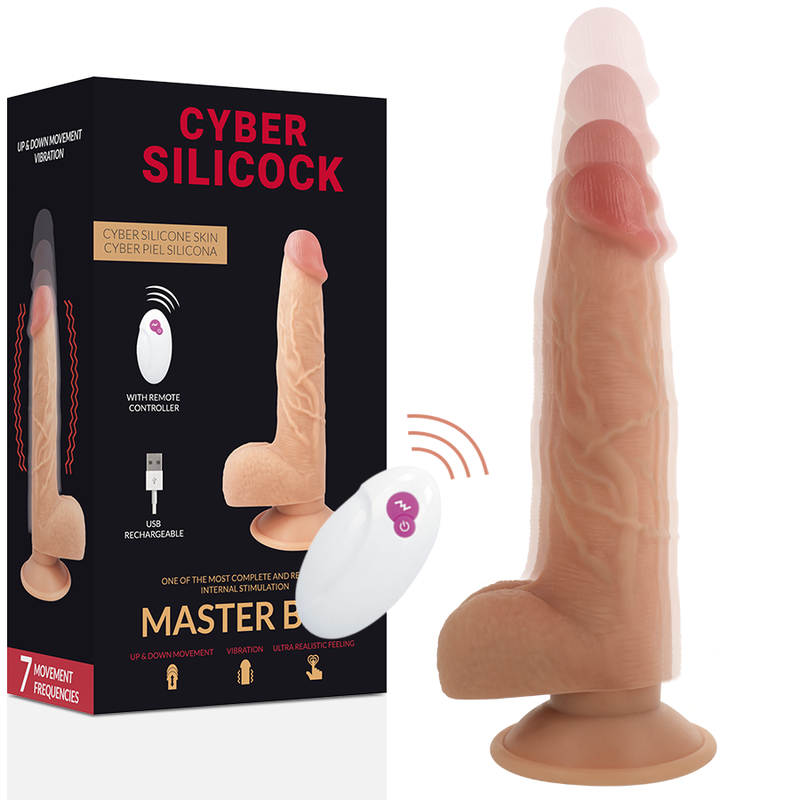 Sensation Réaliste : Cyber Silicock avec Télécommande - 23,88 cm