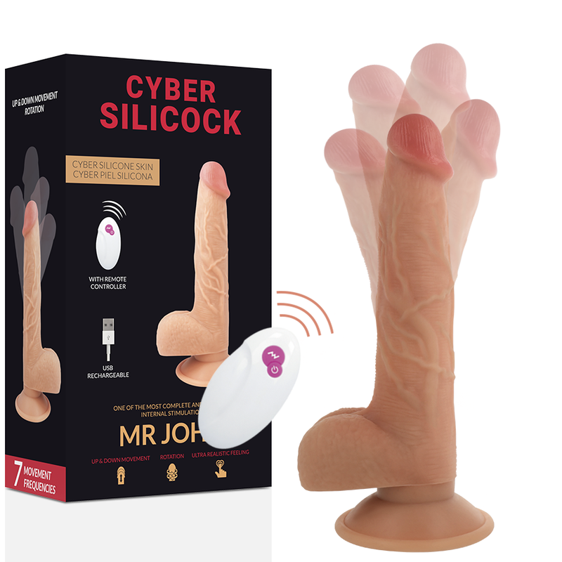 CYBER SILICOCK : Pénétrez le plaisir avec télécommande ultra réaliste